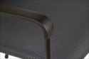 Krzesło gabinetowe konferencyjne szare HN-7501/BK z podłokietnikami, możliwość sztaplowania