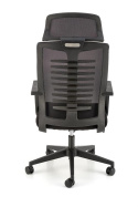Halmar FABIO fotel gabinetowy czarny tkanina, siatka TILT - krzesło biurowe do biurka, pracowni, gabinetu