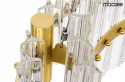 MOOSEE lampa wisząca SATURNUS 47 DUO złota - LED, szkło, stal szczotkowana do salonu hotelu restauracji