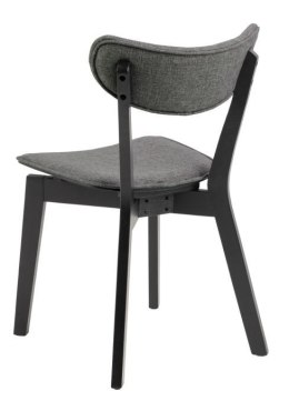 ACTONA Krzesło Roxby tapicerowane szare/czarne