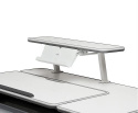 Biurko Fun Desk Tulipa Grey Regulowane biurko z nadstawką dla dzieci i młodzieży , pochylany blat Biały / Szary