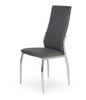 Halmar K238 krzesło do jadalni popielate ekoskóra/metal
