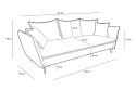 King Home Sofa GEMA z funkcją spania - II grupa tkanin