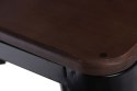 D2.DESIGN Hoker Stołek barowy Paris Wood 65cm czarny metalowy siedzisko drewno lakierowane sosna kolor orzech do kuchni baru