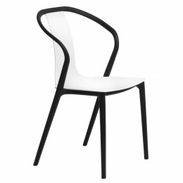 D2.DESIGN Krzesło Bella czarne/białe