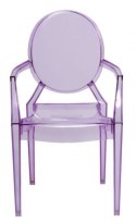 D2.DESIGN Krzesło dziecięce Royal Jr fioletowy transparentny