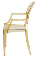 D2.DESIGN Krzesło dziecięce Royal Jr. żółty transparent