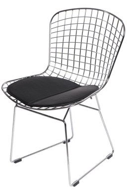 D2.DESIGN Krzesło Harry czarna poduszka