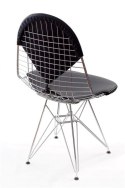 D2.DESIGN Krzesło Net double czarna poduszka