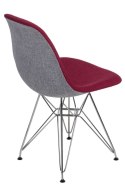 D2.DESIGN Krzesło P016 DSR Duo czerwono szare