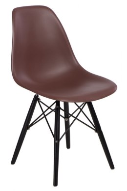 D2.DESIGN Krzesło P016W PP brązowe/black
