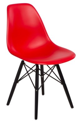 D2.DESIGN Krzesło P016W PP czerwone/black