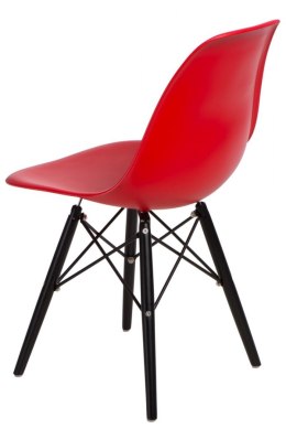 D2.DESIGN Krzesło P016W PP czerwone/black