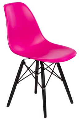 D2.DESIGN Krzesło P016W PP dark pink/black