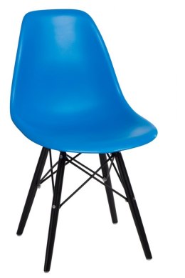 D2.DESIGN Krzesło P016W PP niebieskie/black
