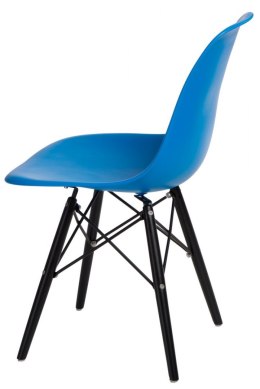 D2.DESIGN Krzesło P016W PP niebieskie/black