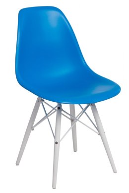D2.DESIGN Krzesło P016W PP niebieskie/white