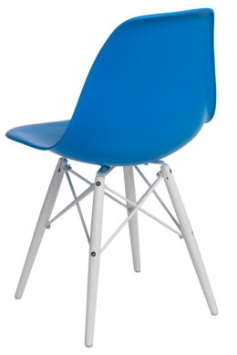 D2.DESIGN Krzesło P016W PP niebieskie/white