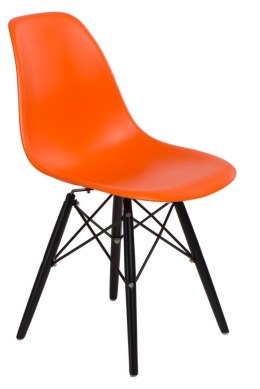 D2.DESIGN Krzesło P016W PP pomarańcz/black