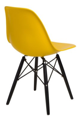 D2.DESIGN Krzesło P016W PP żółte/black