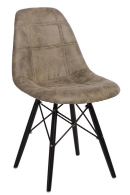 D2.DESIGN Krzesło P016W Pico oliwkowe/black