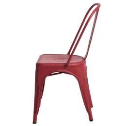D2.DESIGN Krzesło Paris Antique czerwone