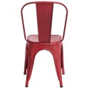 D2.DESIGN Krzesło Paris Antique czerwone