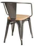 D2.DESIGN Krzesło Paris Arms Wood metal, drewno - sosna naturalna funkcjonalne i wygodne