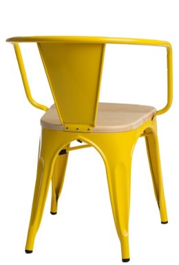 D2.DESIGN Krzesło Paris Arms Wood żółte sosna natu ralna