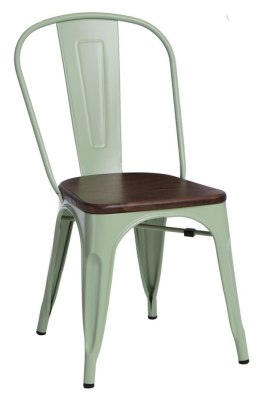 D2.DESIGN Krzesło Paris Wood zielone sosna orzech