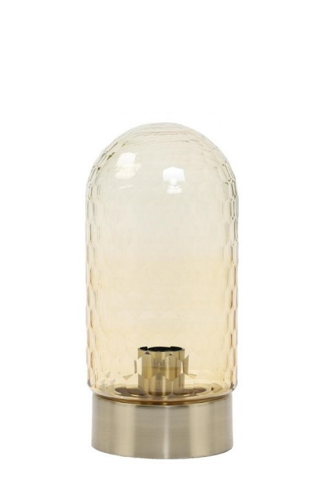 Light&Living Lampa stołowa Domani amber/antyczny brąz