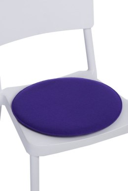 Intesi Poduszka na krzesło okrągła fioletowa
