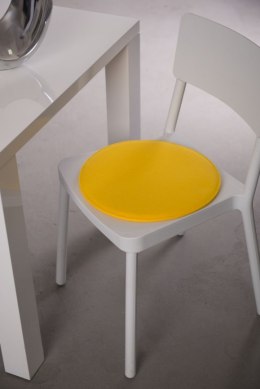 Intesi Poduszka na krzesło okrągła żółta