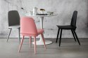 D2.DESIGN designerskie Krzesło Rosse różowe tworzywo metal, do jadalni restauracji