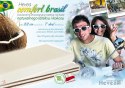 Materac lateksowo-kokosowy Hevea Brasil 200x100 (Bamboo)