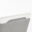 Halmar CLARION krzesło drewniane Białe/Szare tap: INARI 91