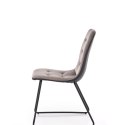 Halmar K321 krzesło stelaż - czarny, tapicerka - popielaty / czarny