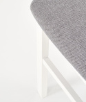Halmar SYLWEK1 krzesło drewniane biały /tkanina szary tap: Inari 91
