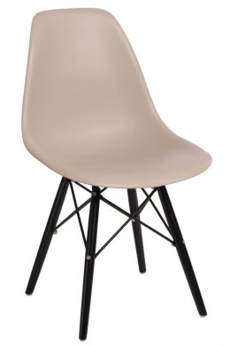 D2.DESIGN Krzesło P016W PP beige/black