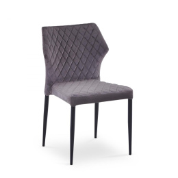 Halmar K331 krzesło nogi - czarne, siedzisko - ciemny popiel