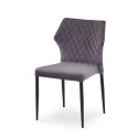 Halmar K331 krzesło nogi - czarne, siedzisko - ciemny popiel