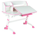 Fun Desk Amare II Pink biurko regulowane różowe