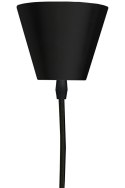 King Home Lampa wisząca CAPELLO FI 100 czarna obręcz z tworzywa E27 kształt kapelusza
