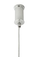 King Home Lampa wisząca RING 60 srebrna - LED stal nierdzewna polerowana na wysoki połysk osłona tworzywo mleczny