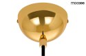 MOOSEE lampa wisząca ARCO 20 - złota podsufitka, marmur jasny czarny przewód E27 do domu i do lokalu
