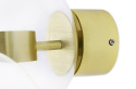 KINKIET LAMPA ŚCIENNA CAPRI WALL 6 złoty - LED aluminium SZKŁO PRZEZROCZYSTY King Home