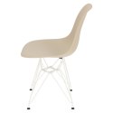 D2.DESIGN Krzesło P016 PP White beżowe