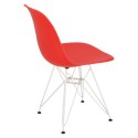 D2.DESIGN Krzesło P016 PP White czerwone