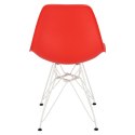 D2.DESIGN Krzesło P016 PP White czerwone