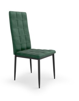 Halmar K415 krzesło ciemny zielony tkanina velvet + stal